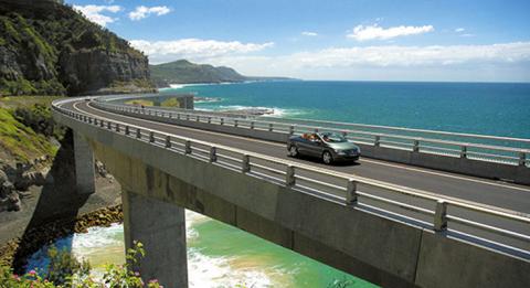 Sea Cliff Bridge, Küste von NSW