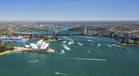 Luftaufnahmen von Sydney Harbour