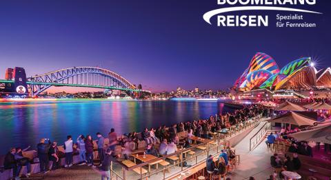 Vivid Sydney mit Boomerang Reisen