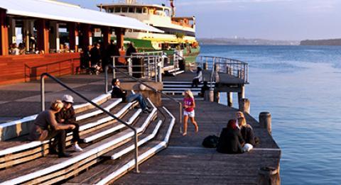 Manly wharf at Manly Cove, Sydney