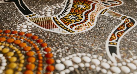 eingeboren Kunstwerke zum Verkauf auf den Blak Markets auf Bare Island, La Perouse