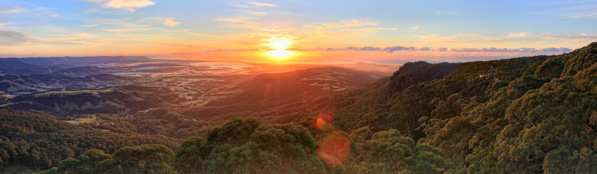 Sonnenaufgang in den südlichen Highlands