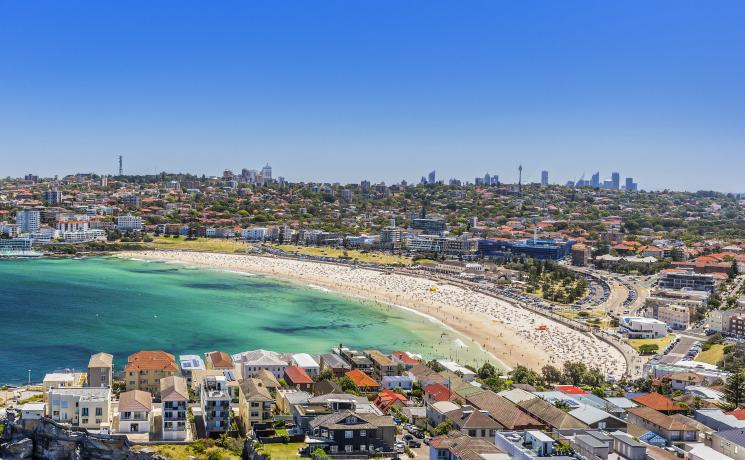 Luftaufnahme von Bondi Beach , Sydney