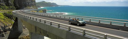 Sea Cliff Bridge, Route von Sydney nach Melbourne