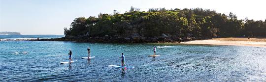 Stehpaddeln, Shelly Beach