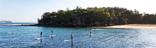 Stehpaddeln, Shelly Beach, Manly